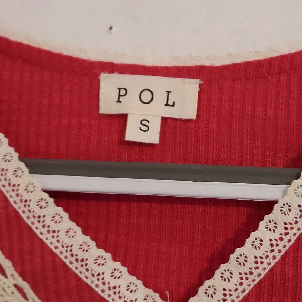 2/ $25 P0L Tunics I Henley & V-Neck Tops - Picture 4 of 9